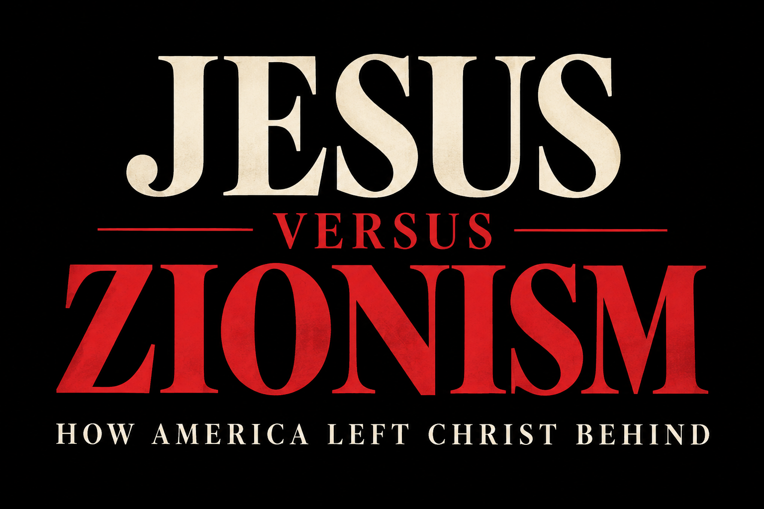 WeRockTV Cofounder David Gornoski Announces Jesus vs. Zionism, With Foreword by Tucker Carlson