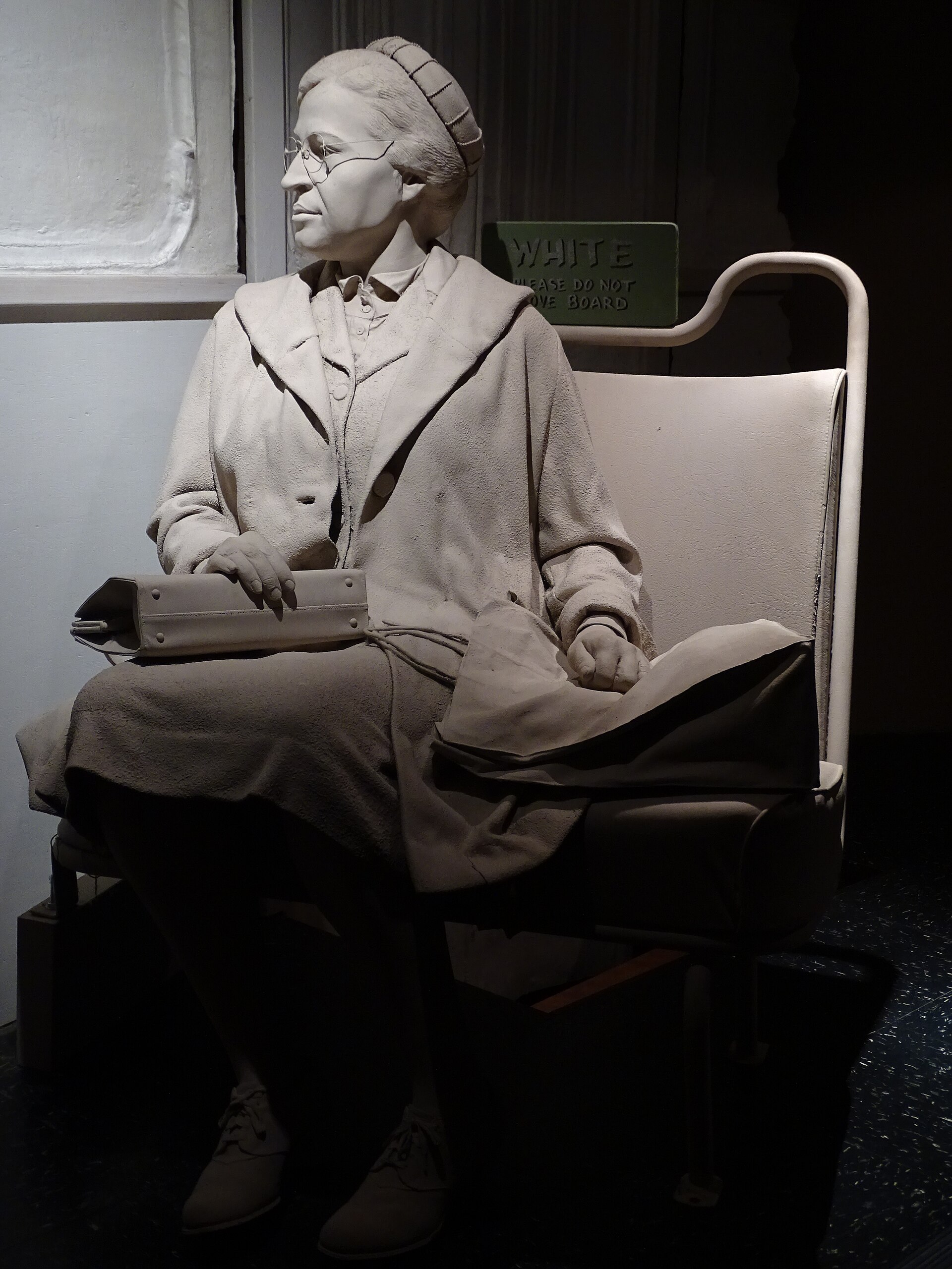 Sculpture of Rosa Parks at the Birmingham Civil Rights Institute